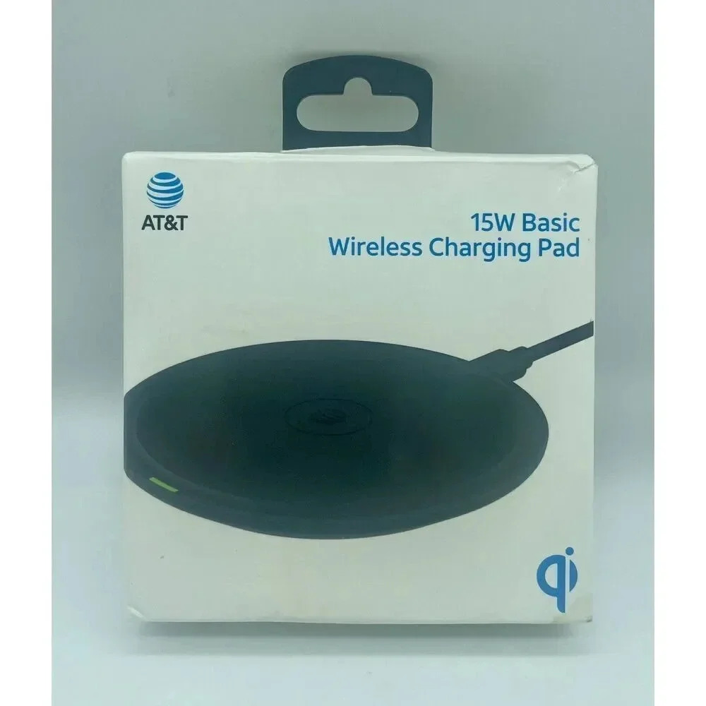 AT&T 15W Fast Charge Wireless Charging Pad Black Fully Tested
